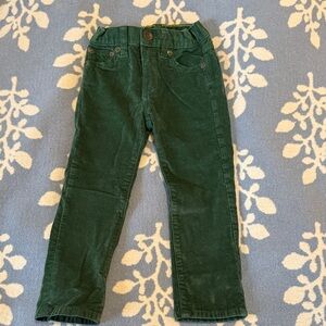 3T Crewcuts Kids Forest Green Adjustable Waist Corduroy Pants